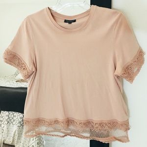TOPSHOP LIGHT PINK TOP
